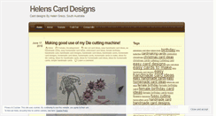 Desktop Screenshot of helenscarddesigns.com